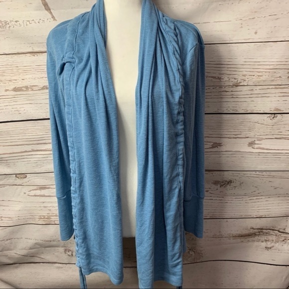 IActive Ruched Tied Open Cardigan - Picture 3 of 8